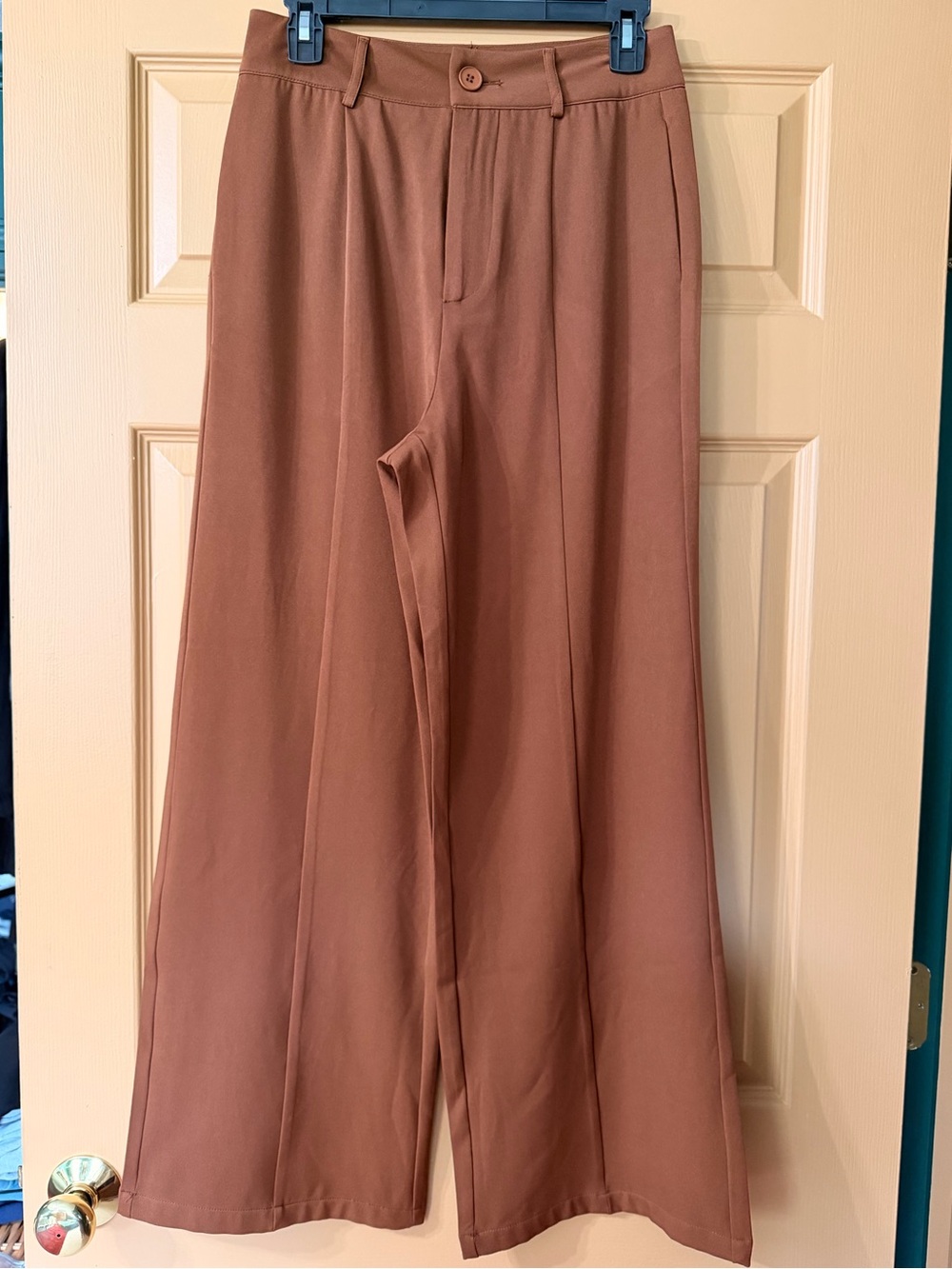 Cider Wide-Leg Pants in Rust